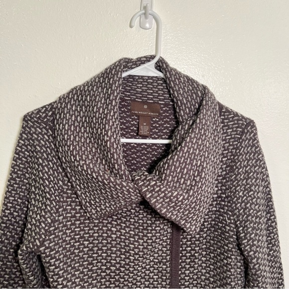 Fenn Wright Manson Cardigan Gray Dots Snap Up M - Picture 3 of 10